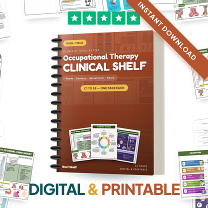 The Clinical Shelf — OT Notes for Spinal Cord Injury, Paediatrics & Neuro